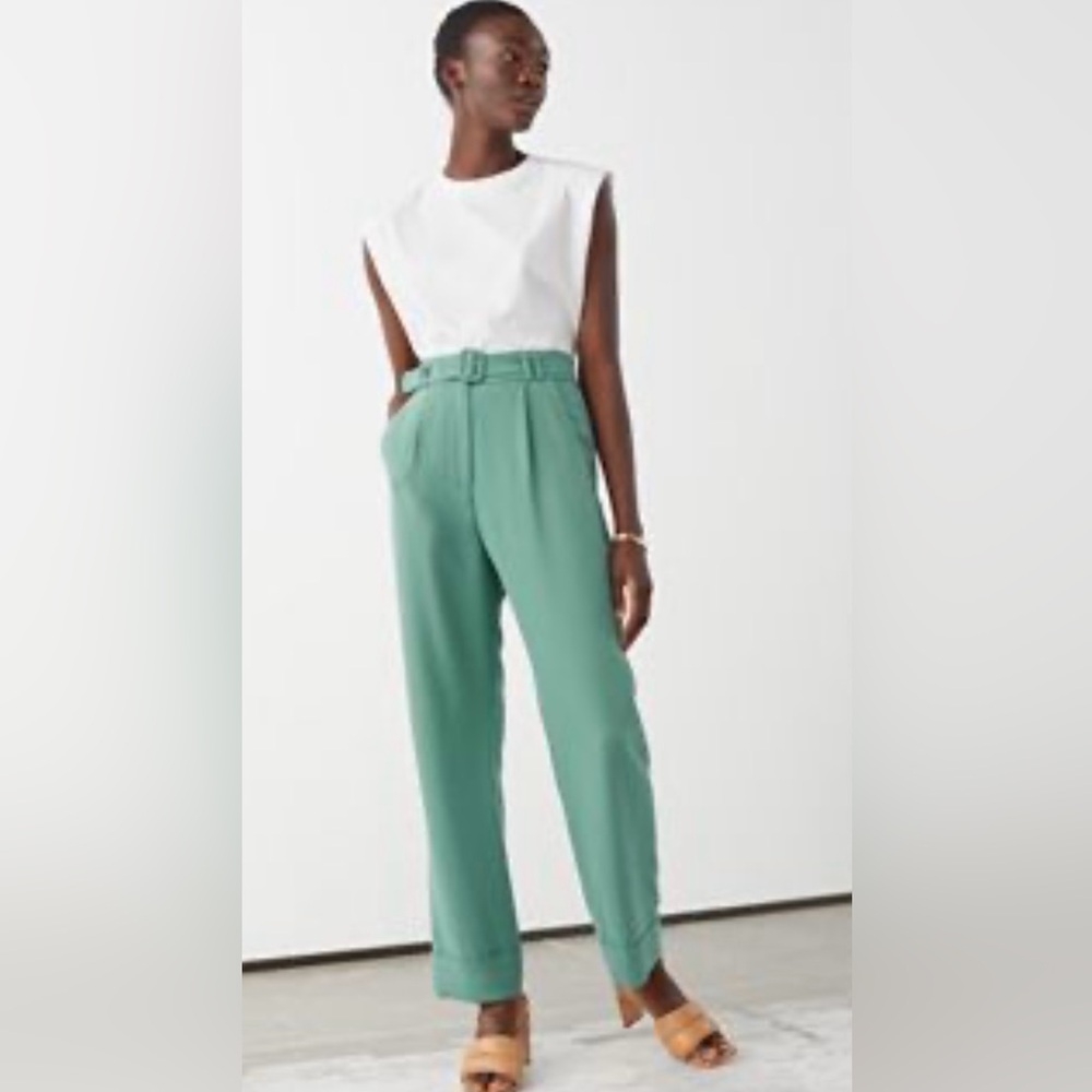 & Other Stories green belted pants